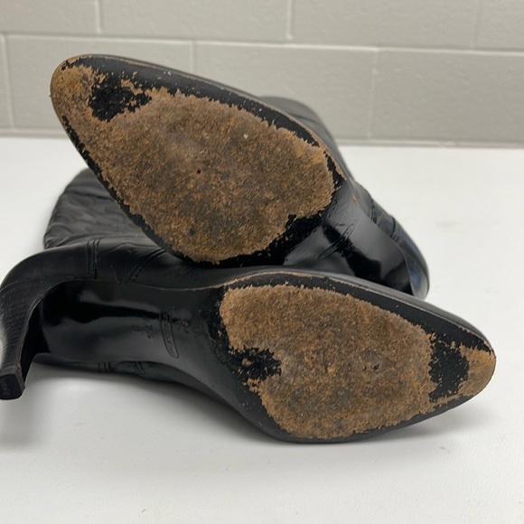 COACH Elitta Embossed Signature C Knee High Soft Leather Boots 7.5 B - Picture 13 of 16